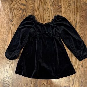 GAP Black Velvet Kids Dress 6/7